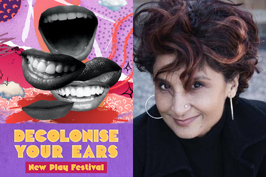 Radha S. Menon headshot & festival poster