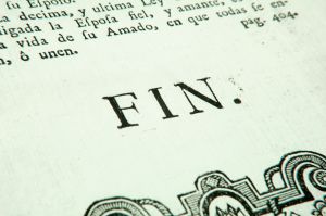 mfa programs toronto Image of the french word "fin" in book, denoting the end of the text.