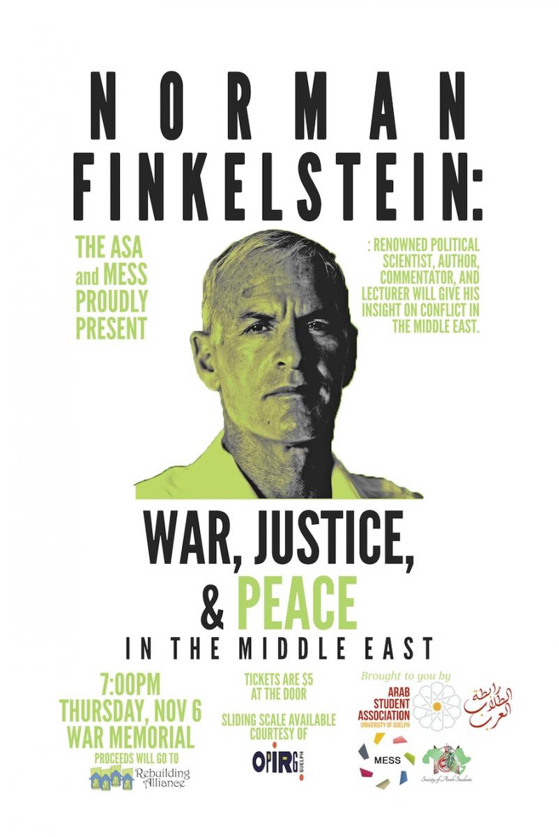 norman finkelstein event poster image