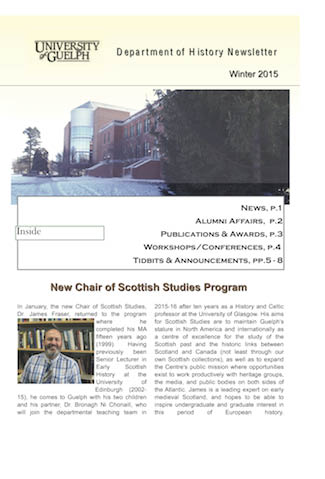 History Newsletter Winter 2015