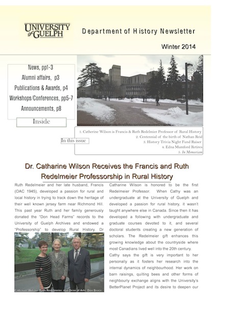 image of newsletter cover