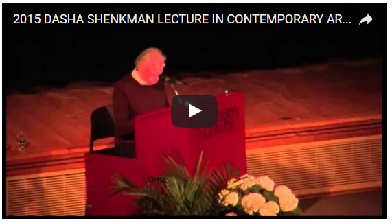 Dasha Shenkman Lecture - Micheal Snow Video