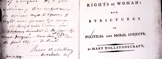 Image of title page of "The Rights of Women"