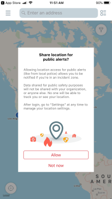 Share Location Request Image