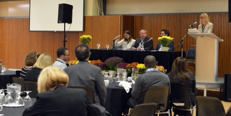 panel discussion at event