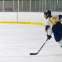 female hockey player