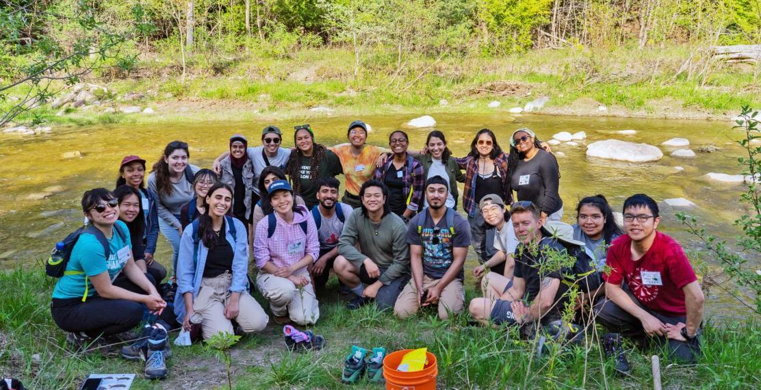 FREED participants and organizers gather after a long day at Rouge National Urban Park.