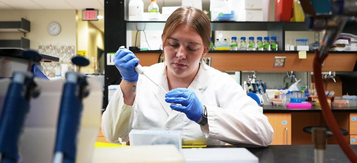 Victoria pipettes in the lab