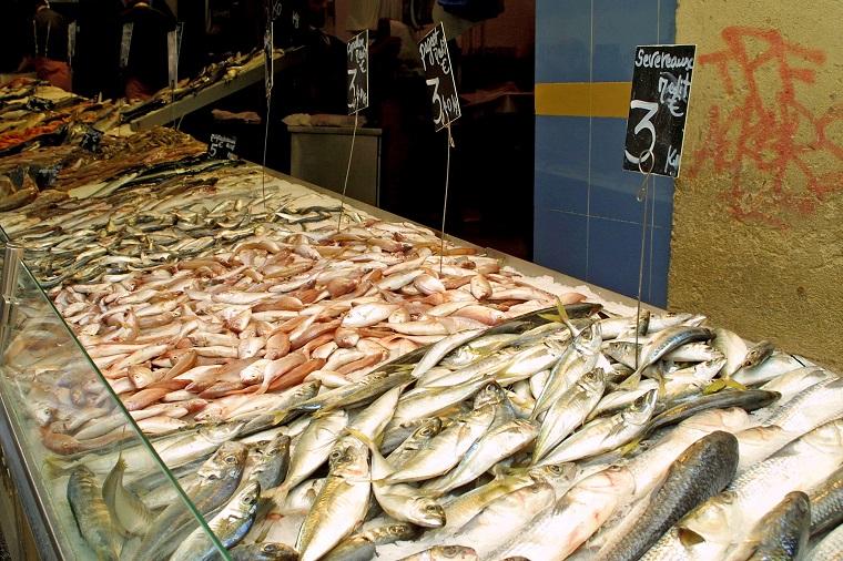 Fish for sale in a market