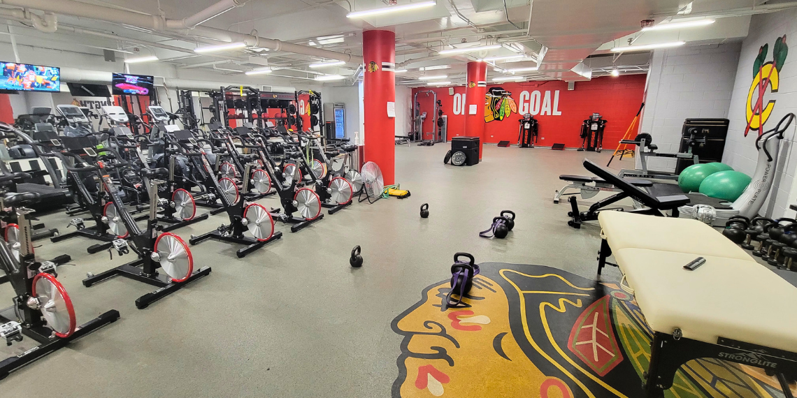 Blackhawks' gym