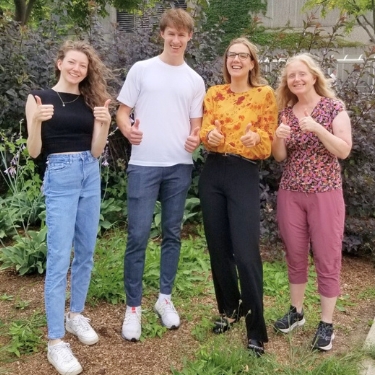 Brooke Adams, Zach Ribau, Megan Fluit, Alison Duncan
