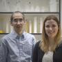 Professor Stephen Seah and Stephanie Gilbert (photo by K. White)