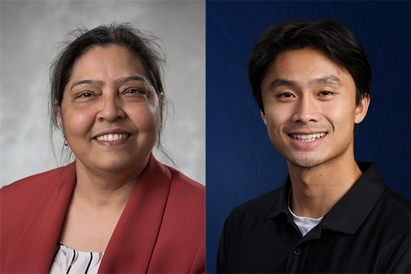 Headshots of Dr. Ritu Chaturvedi and Thomas Phan