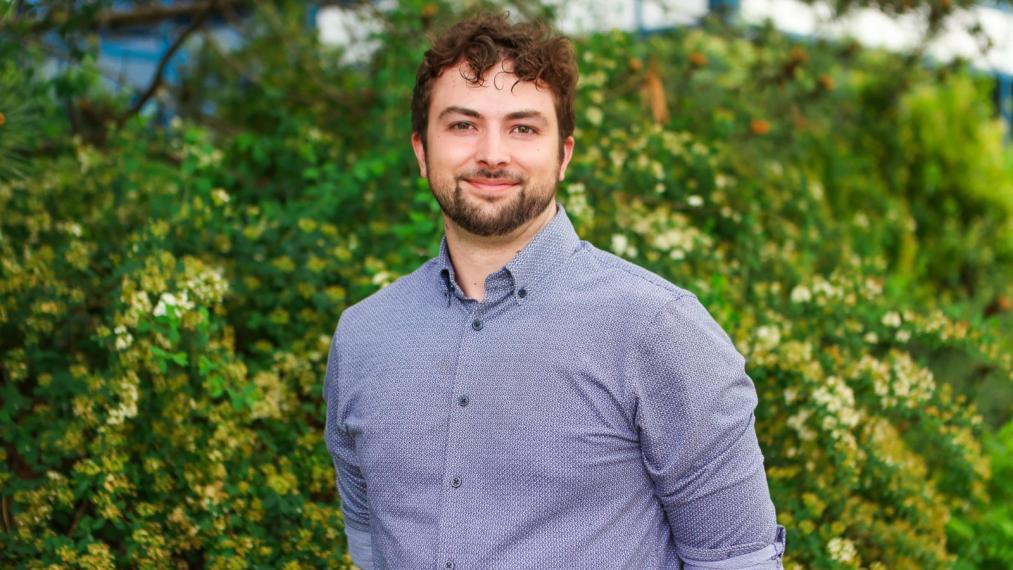 Jacob Drobena, MCTI student, smiling at the camera