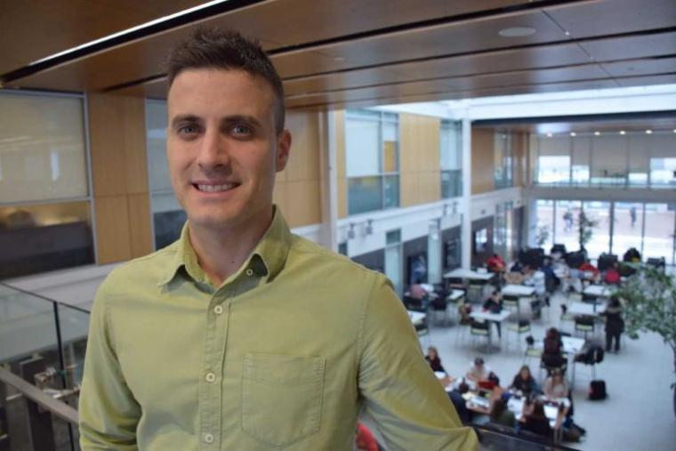 Mario Martinez in Guelph Engineering Building