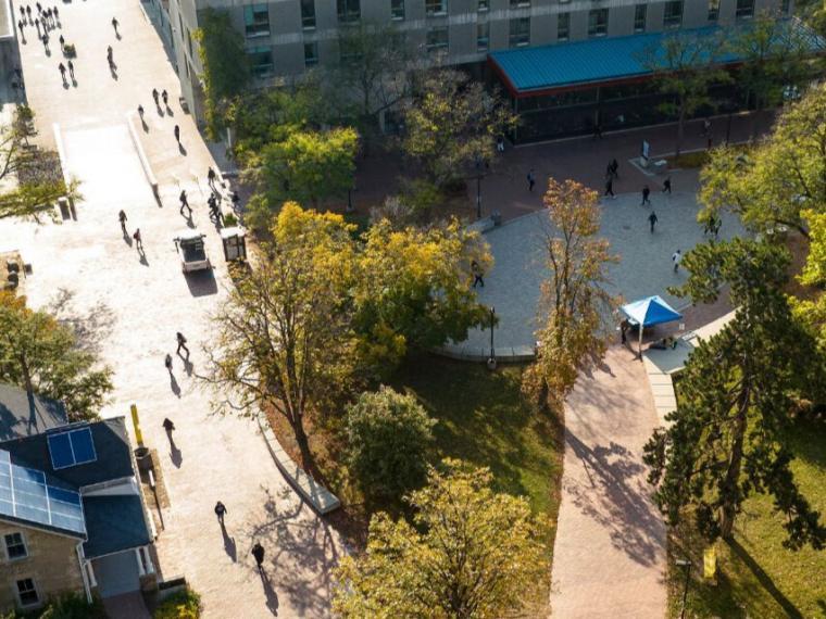 Arial view of University of Guelph Campus
