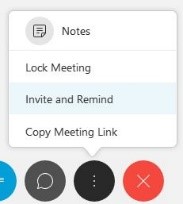 Invite and Remind menu within the More Options button
