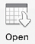 Open button in Outlook