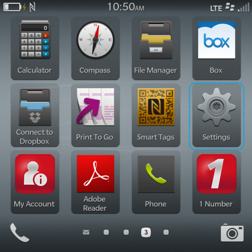 Settings for BlackBerry Devices Computing & Communications Services