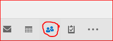 People Icon on Outlook 2016