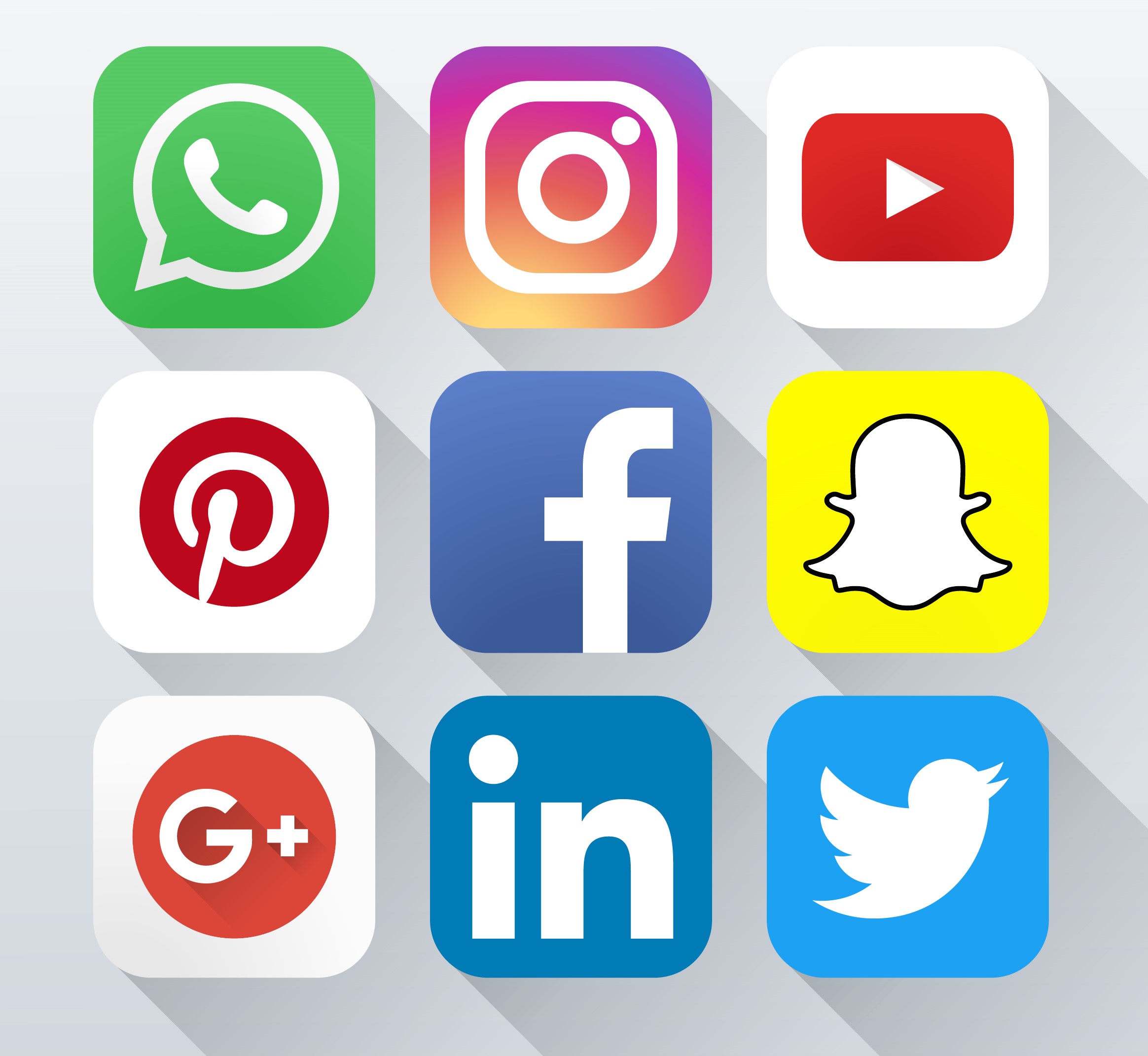 Social Media Icons Social Media Icons With Frame Icons Creative