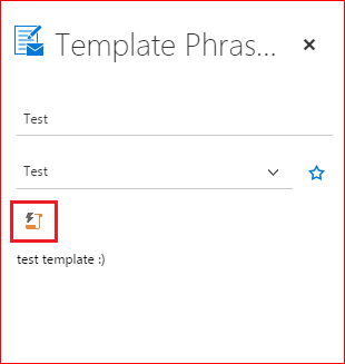 Image of Template Phrases Creation Window