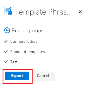  Image highlighting the Export Button
