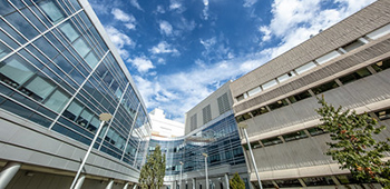Wide angle photo of Summerlee Science Complex
