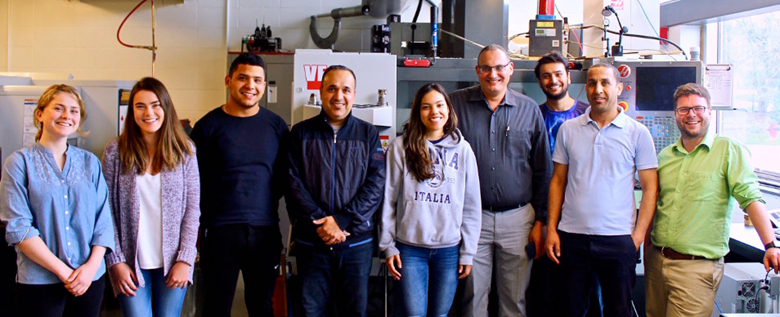 Group shot of the Advanced Manufacturing Laboratory team.