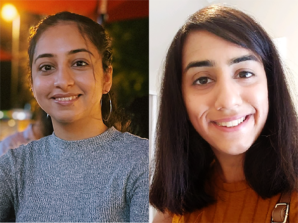 Headshot of Prabhleen Ratra and Ananya Thukral