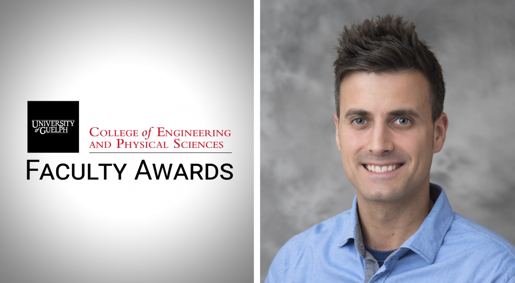 faculty awards graphic with photo of Mario Martinez