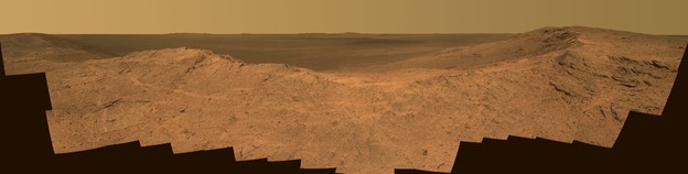 Image taken by Mars Exploration rover showing Pillinger Point.