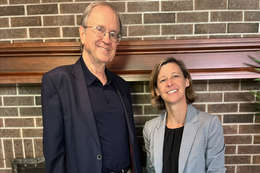 Image of Dr. Heemstra and Dr. Tremaine smiling