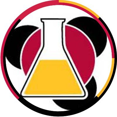 The ChemEd logo, a scientific beaker with yellow liquid with red and black circles behind it