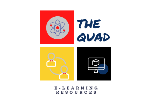 Screenshot of The Quad logo and pillars