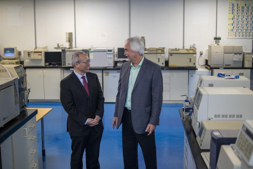 Aicheng Chen and Peter Wood at the ZEN Graphene Open House