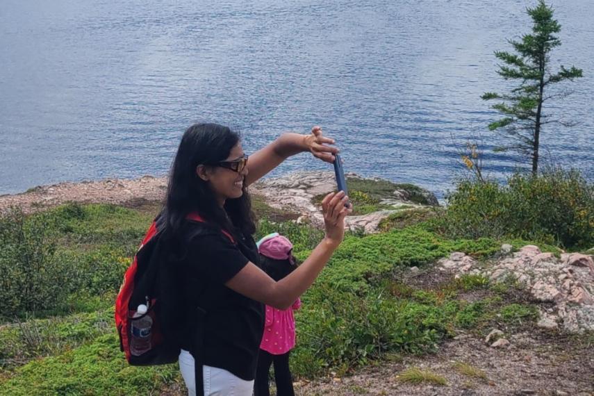 Dr. Ayesha Ali whale watching