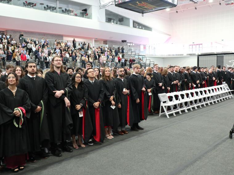 Graduates and Spectators look on at the CEPS Convocation