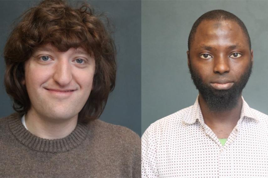 Headshots of Matthew Hill and Mukaila Ibrahim