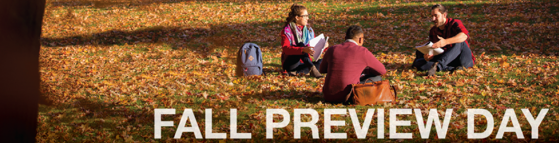 Fall preview day graphic banner