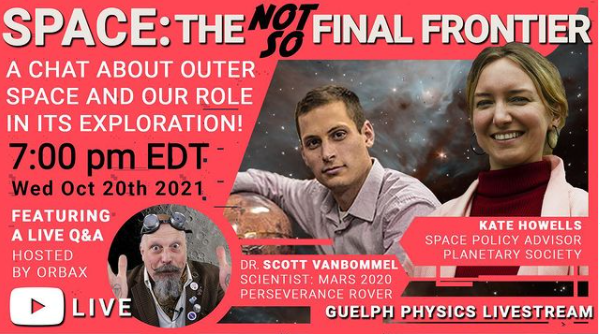Promotional Image for the Guelph Physics Livestream