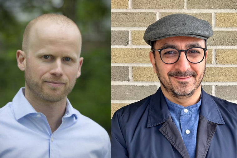 Two head shots side by side