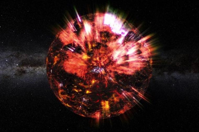 Image of a neutron star in space.