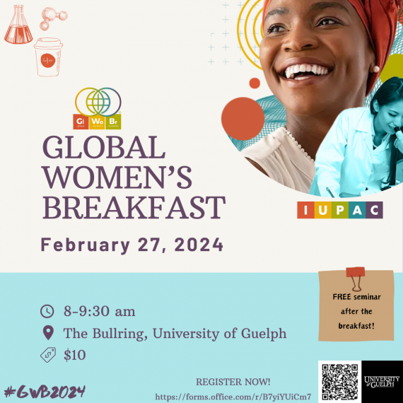 Promotional image for global women's breakfast