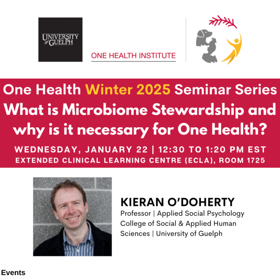 Graphic for One Health Seminar with event details.