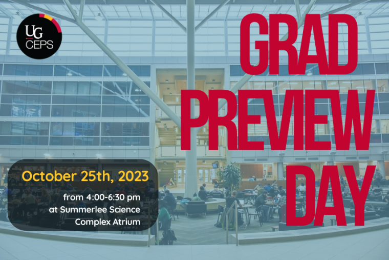 Grad Preview Day Oct 25, 2023 4:00 to 6:30 PM