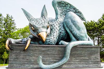 Guelph gryphon statue