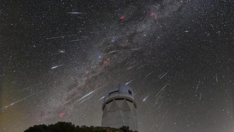 Meteor shower.