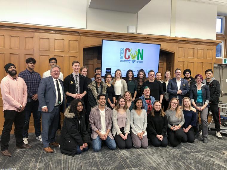 Group photo from Ideas Congress pitch