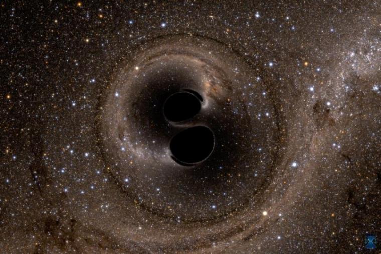 Image of black hole in the galaxy